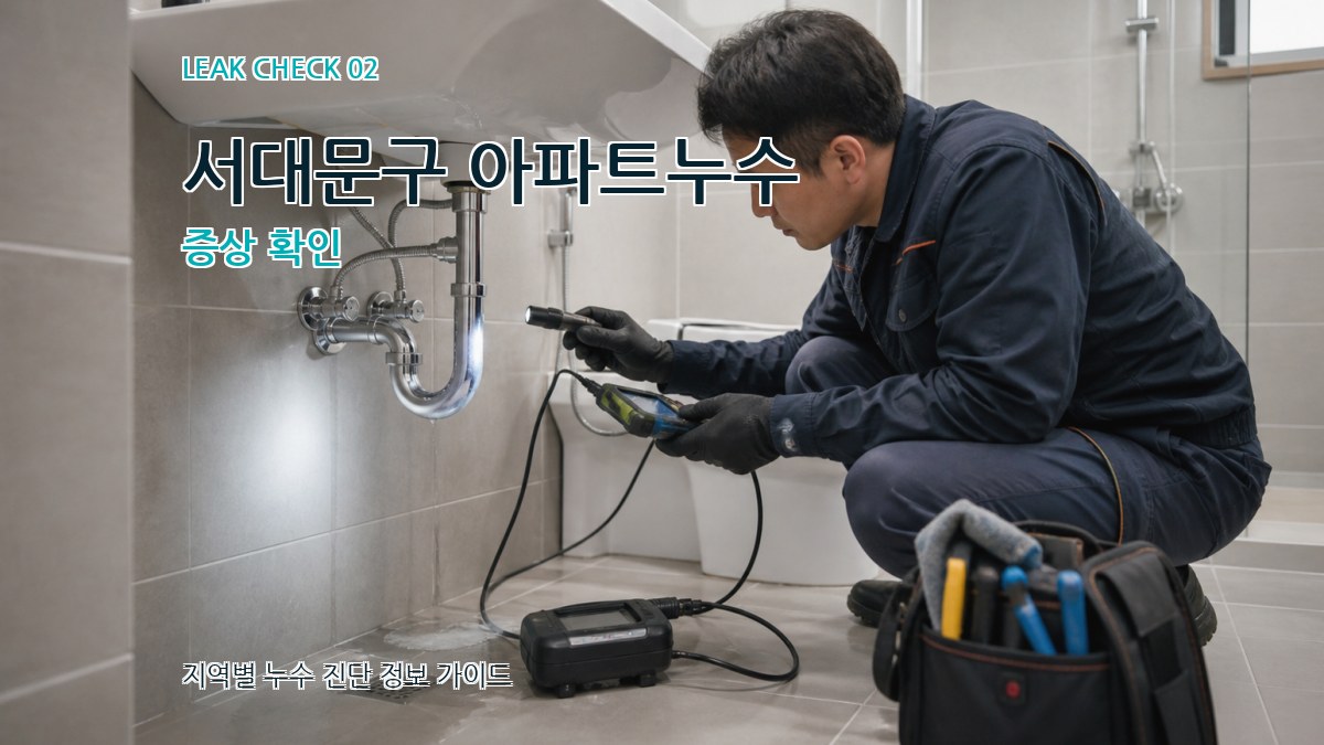 서대문구 아파트누수 증상 확인
