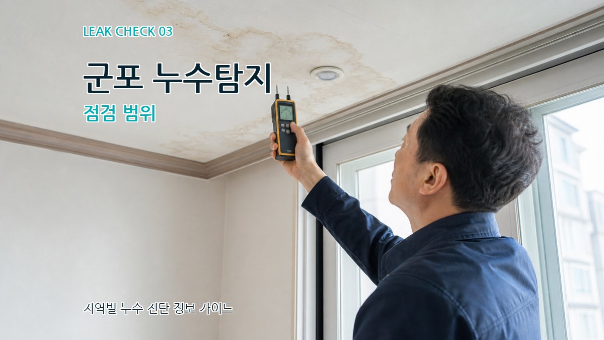 군포 누수탐지 점검 범위
