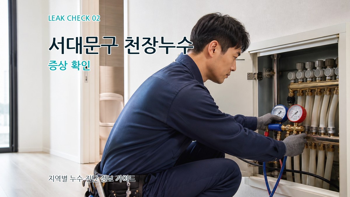 서대문구 천장누수 증상 확인