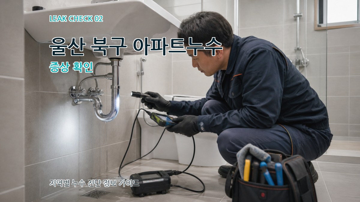 울산 북구 아파트누수 증상 확인