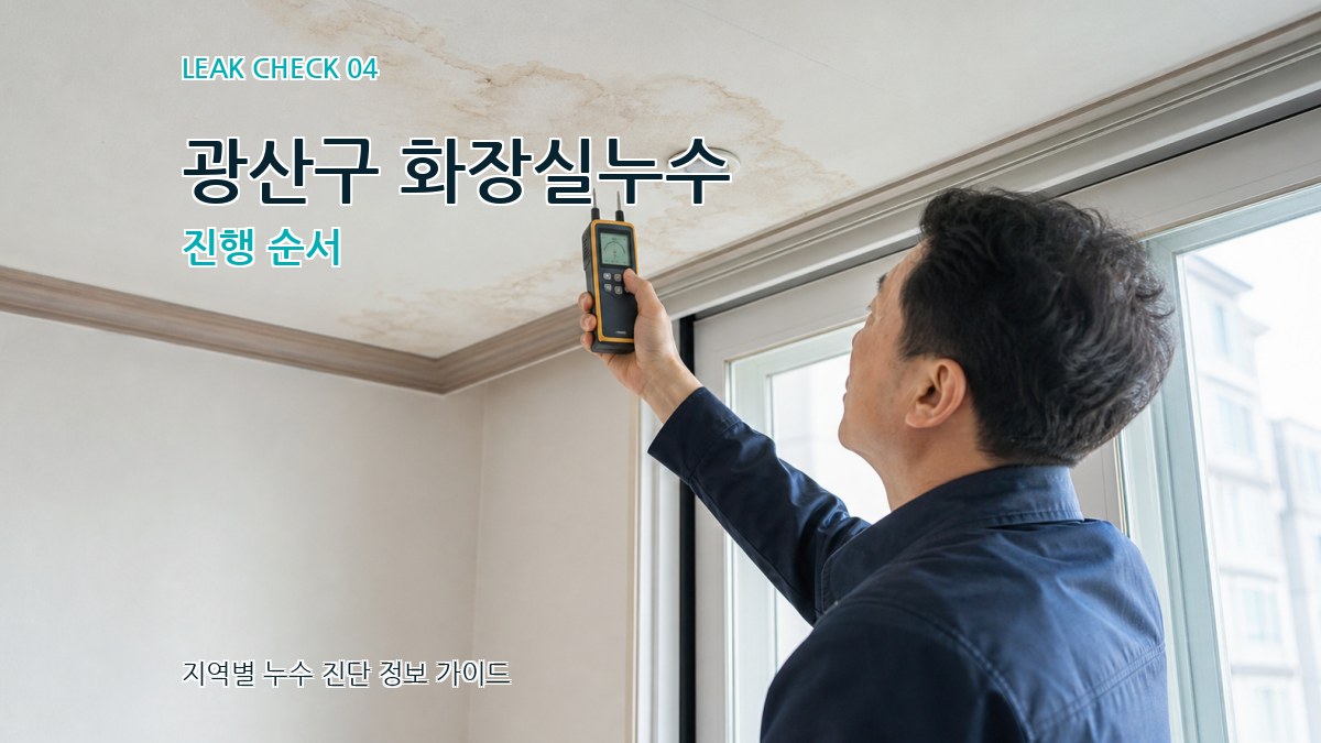 광산구 화장실누수 진행 순서