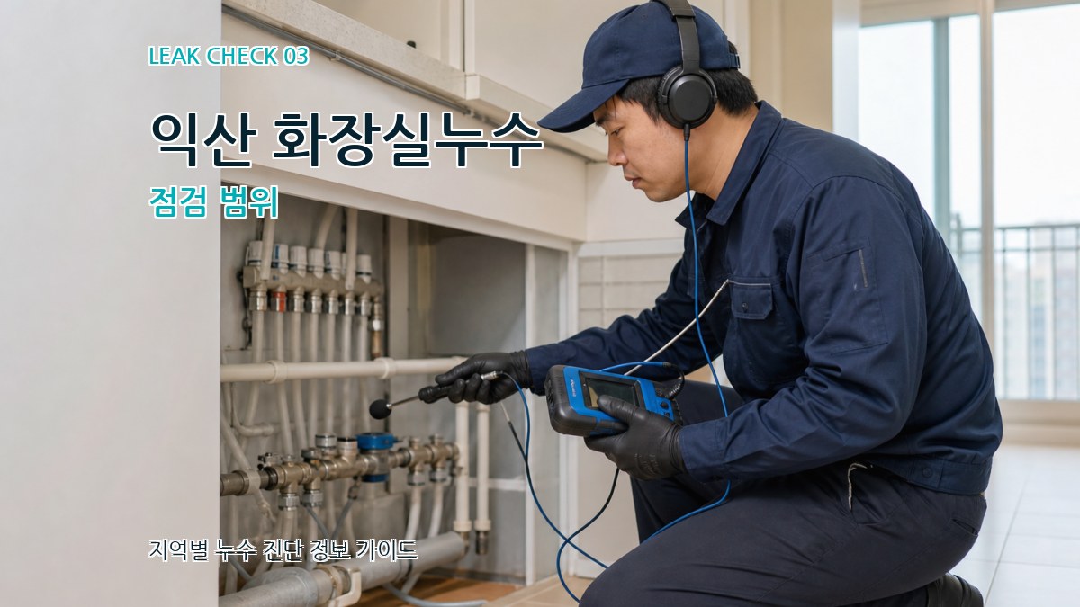 익산 화장실누수 점검 범위