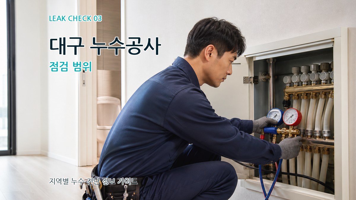 대구 누수공사 점검 범위