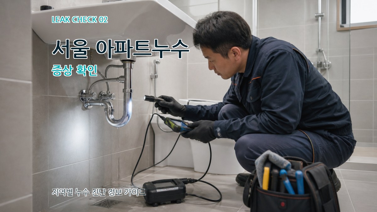 서울 아파트누수 증상 확인