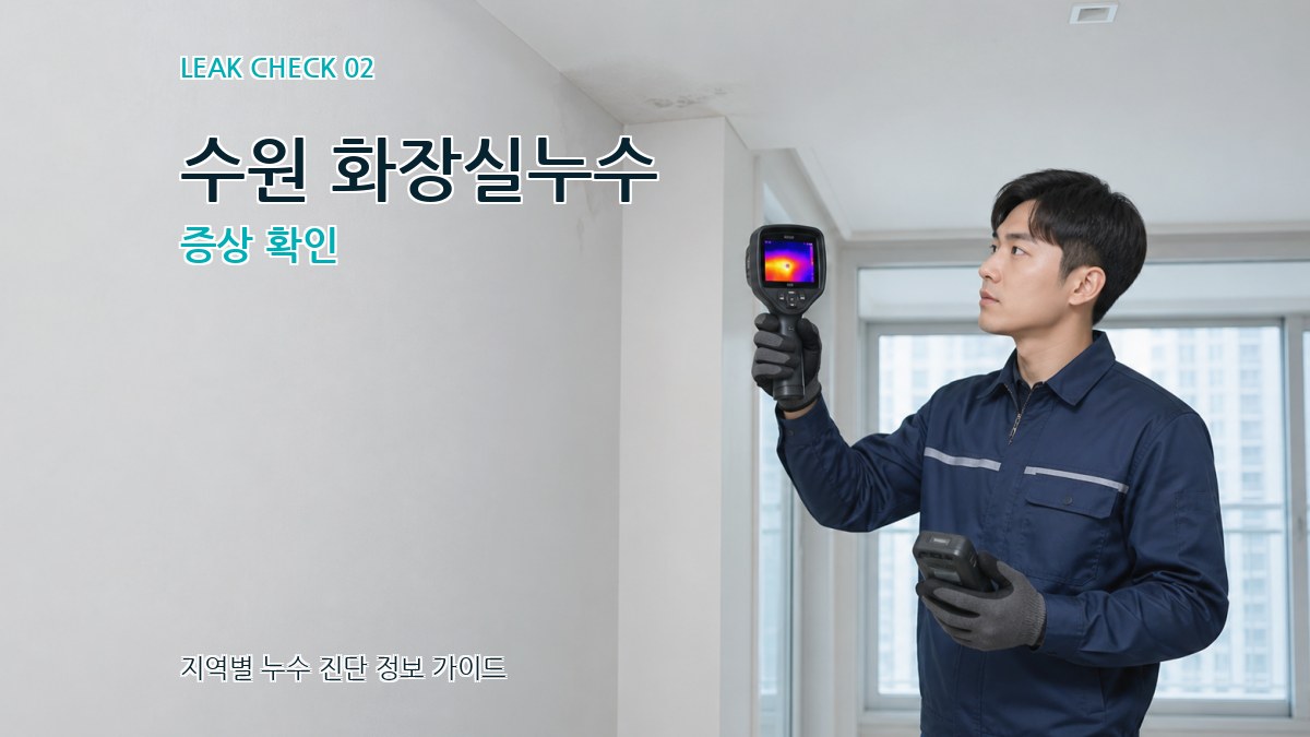 수원 화장실누수 증상 확인