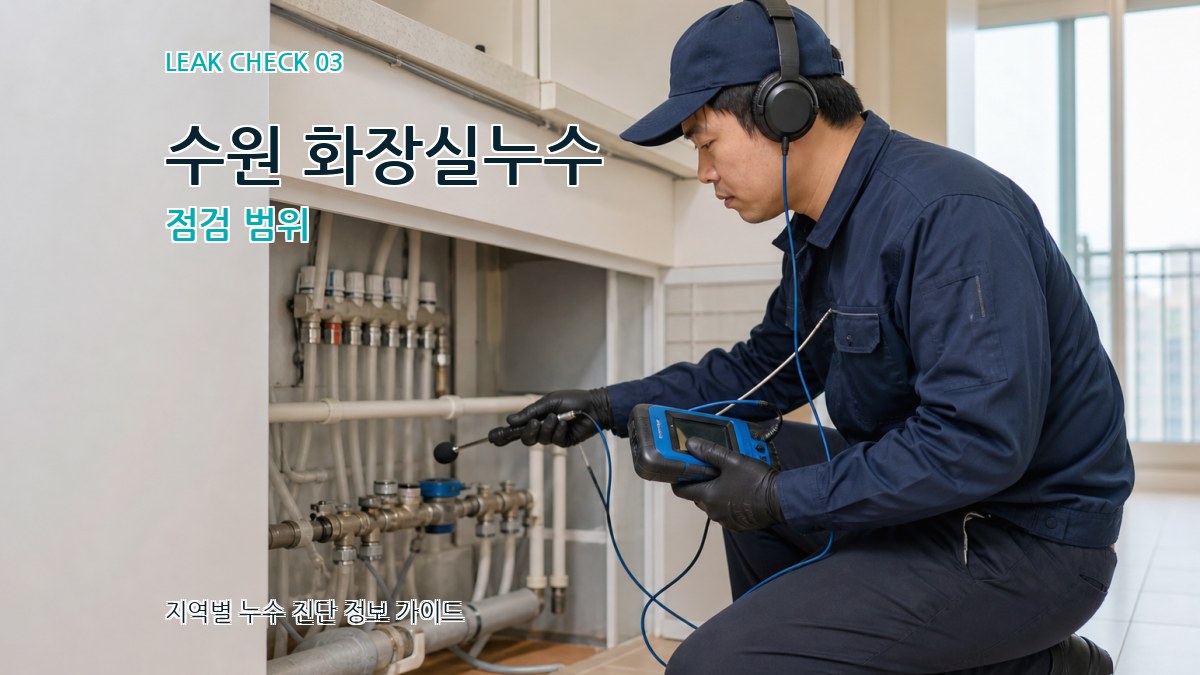 수원 화장실누수 점검 범위