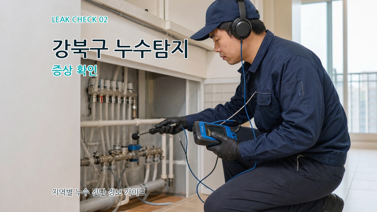 강북구 누수탐지 증상 확인