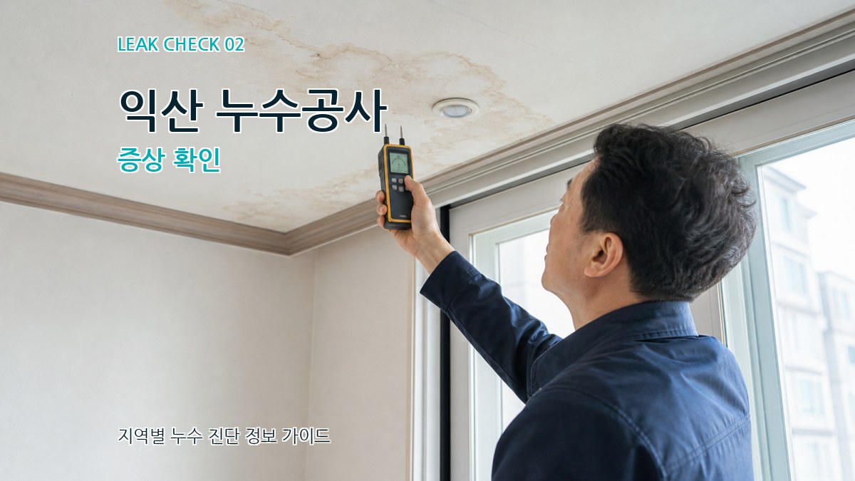 익산 누수공사 증상 확인