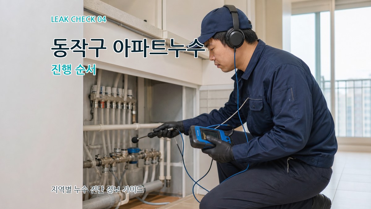 동작구 아파트누수 진행 순서