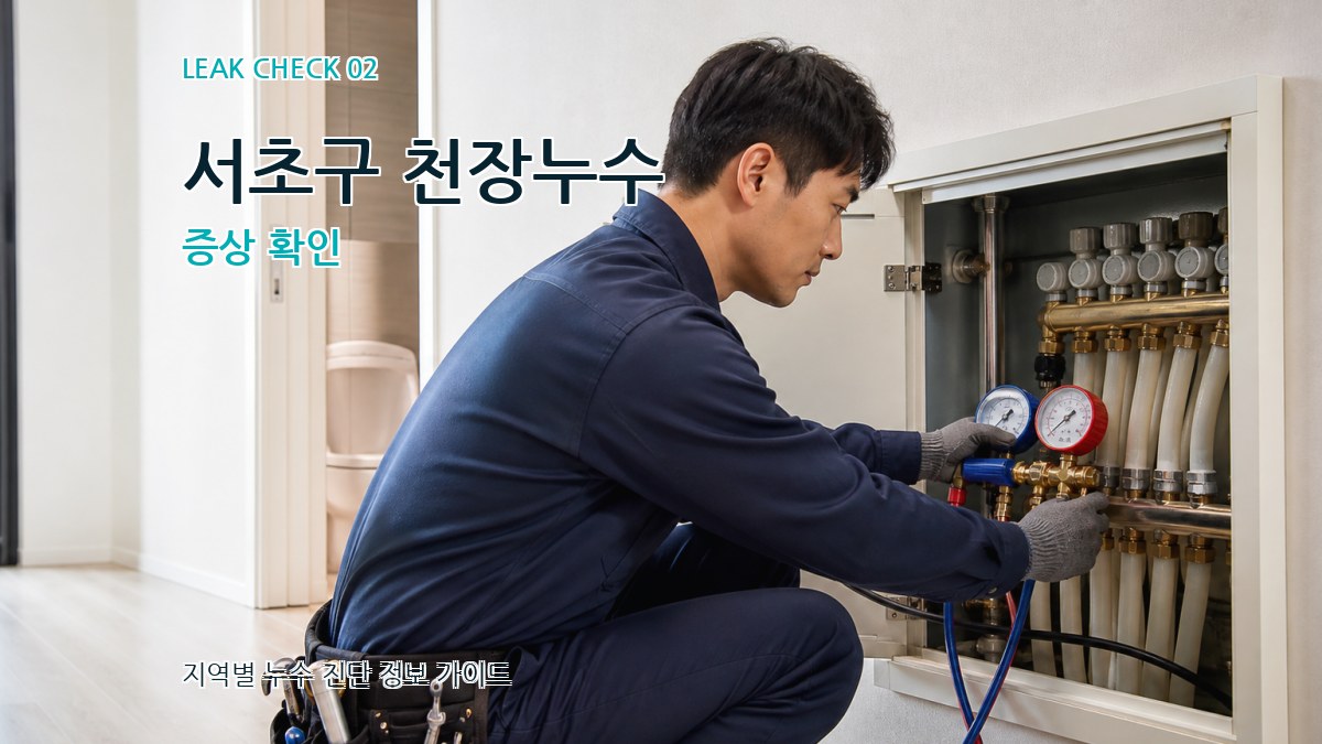서초구 천장누수 증상 확인