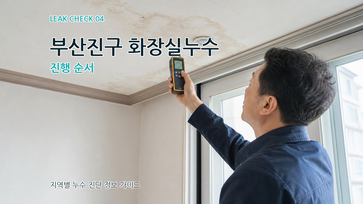 부산진구 화장실누수 진행 순서