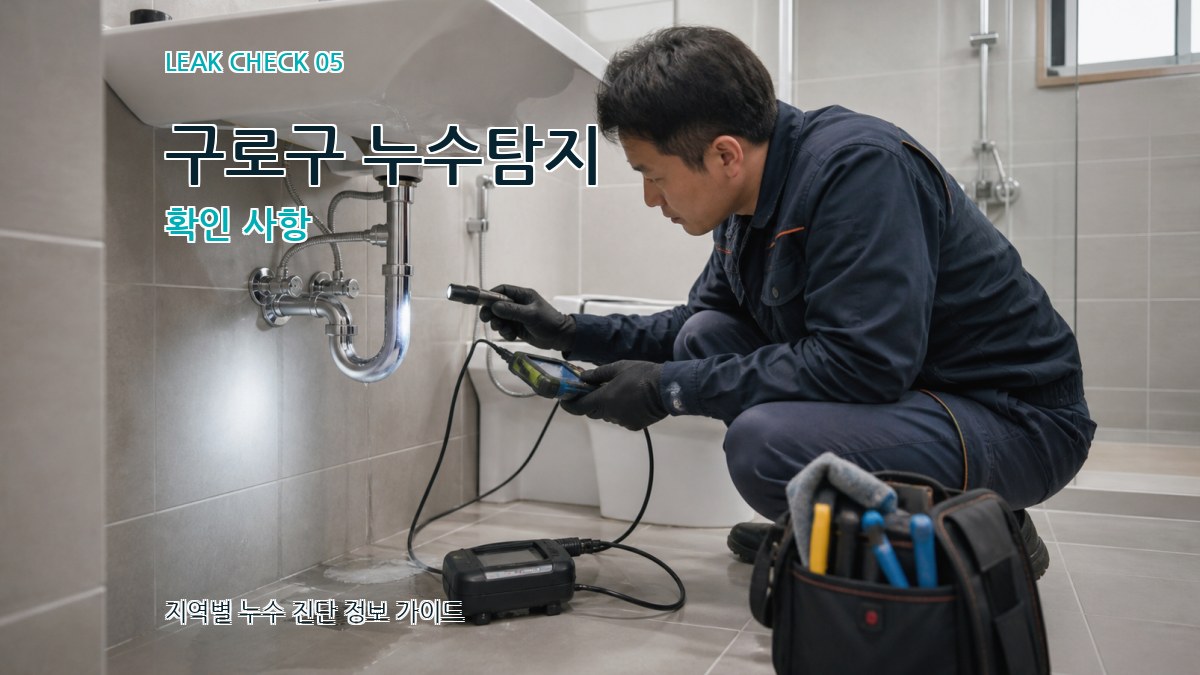 구로구 누수탐지 확인 사항
