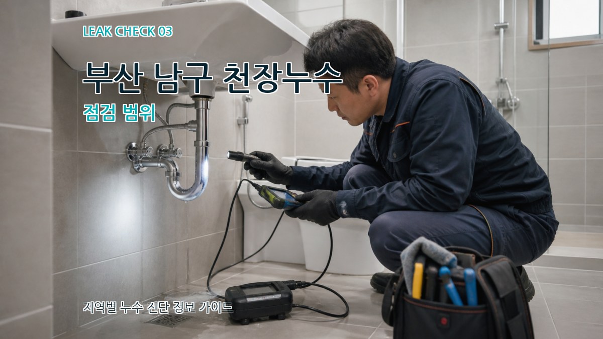 부산 남구 천장누수 점검 범위
