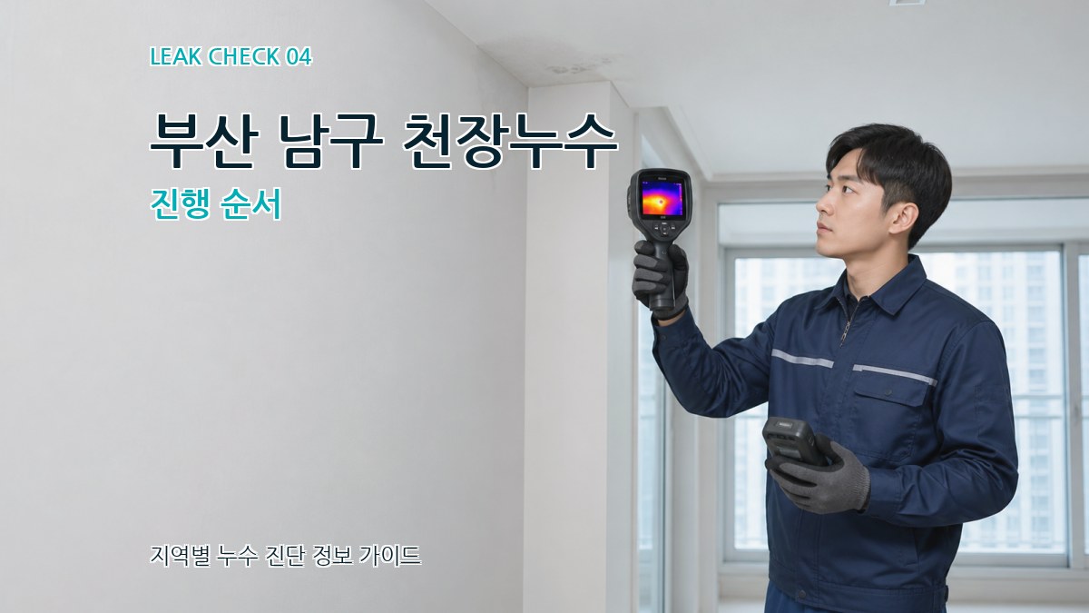 부산 남구 천장누수 진행 순서