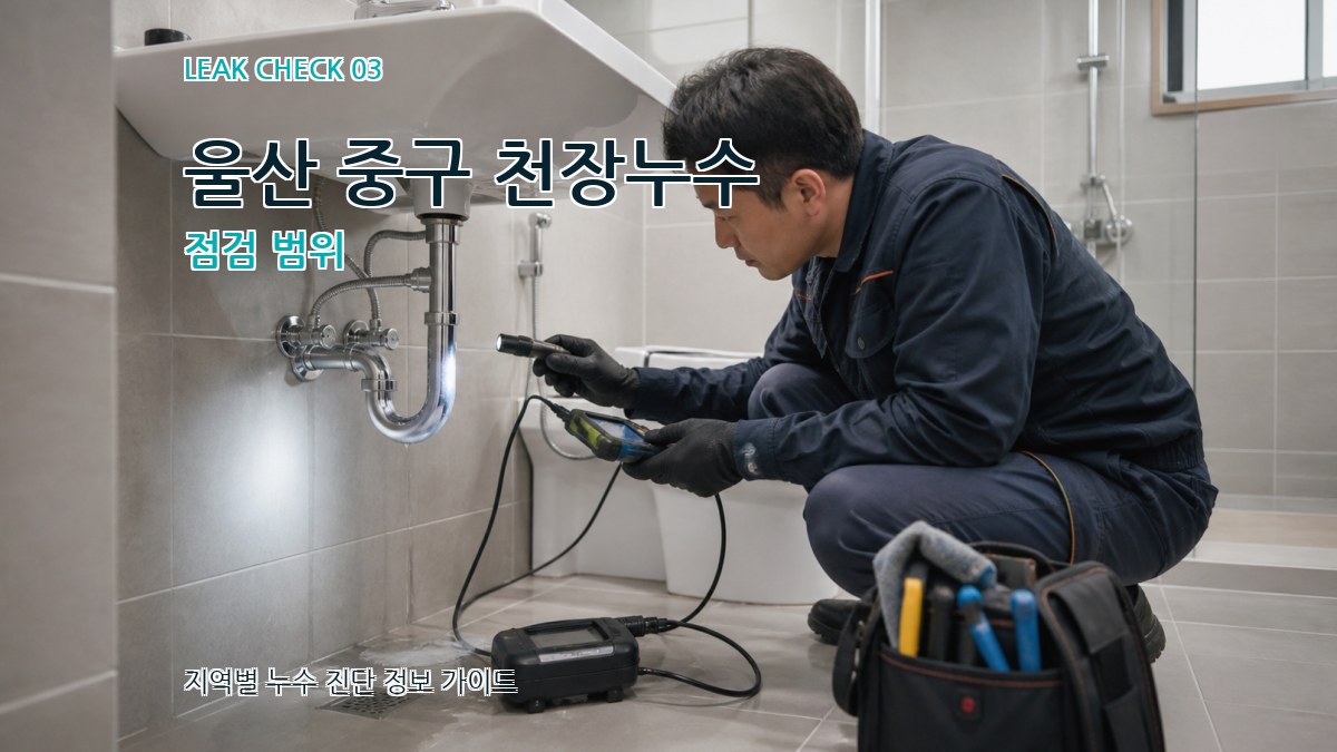 울산 중구 천장누수 점검 범위