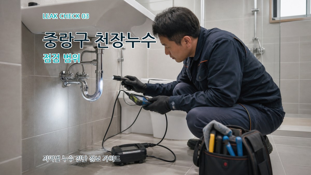 중랑구 천장누수 점검 범위