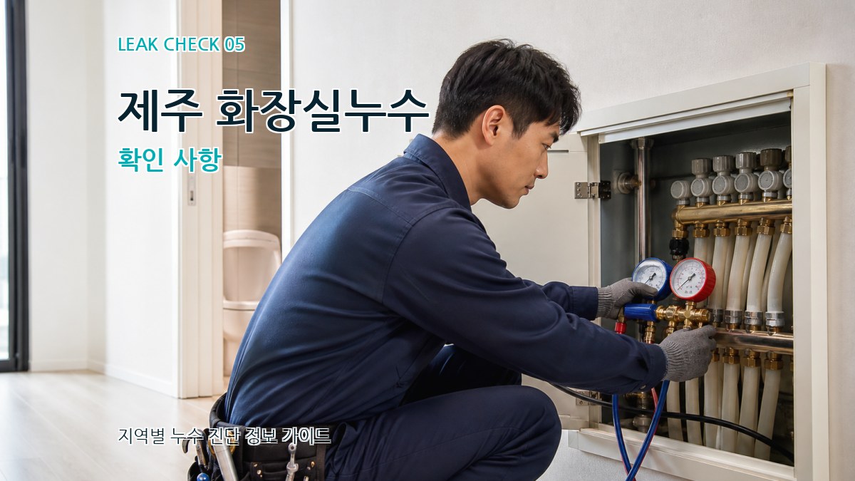 제주 화장실누수 확인 사항