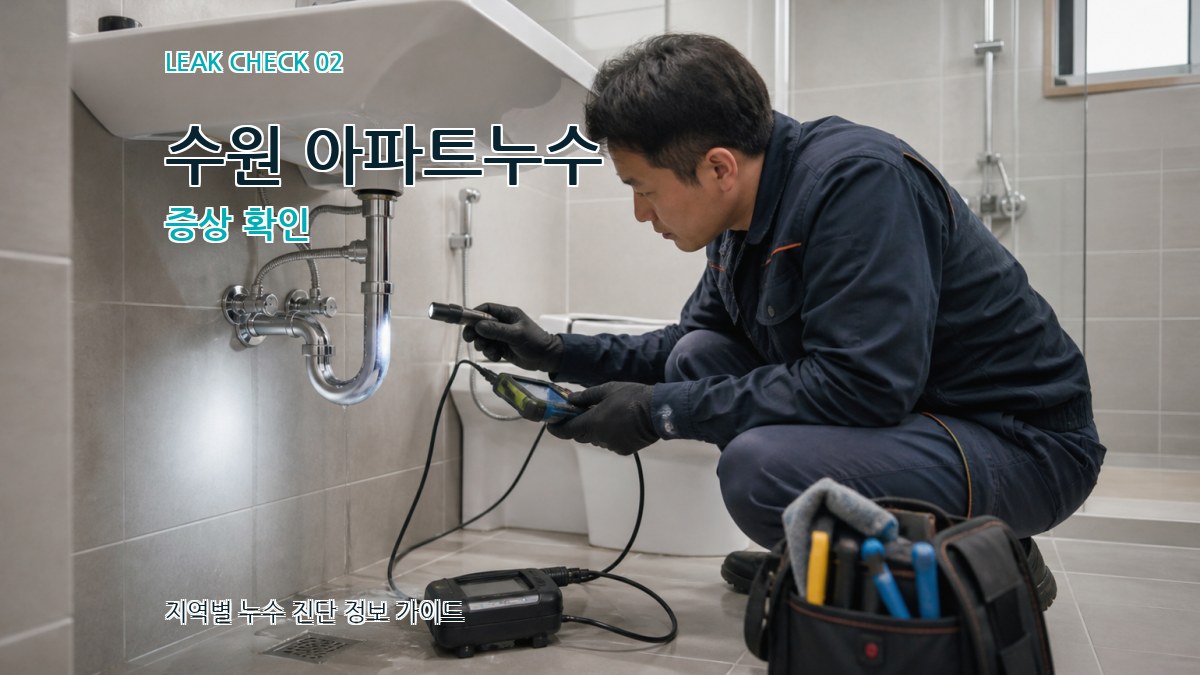 수원 아파트누수 증상 확인