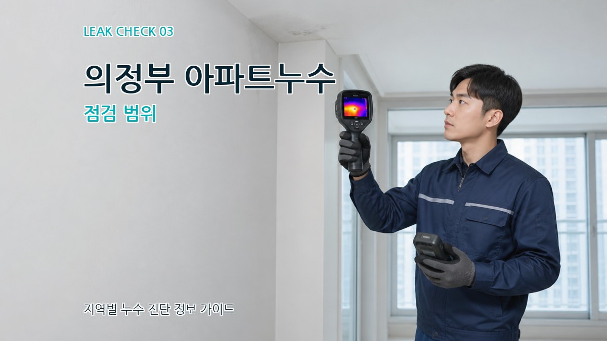 의정부 아파트누수 점검 범위