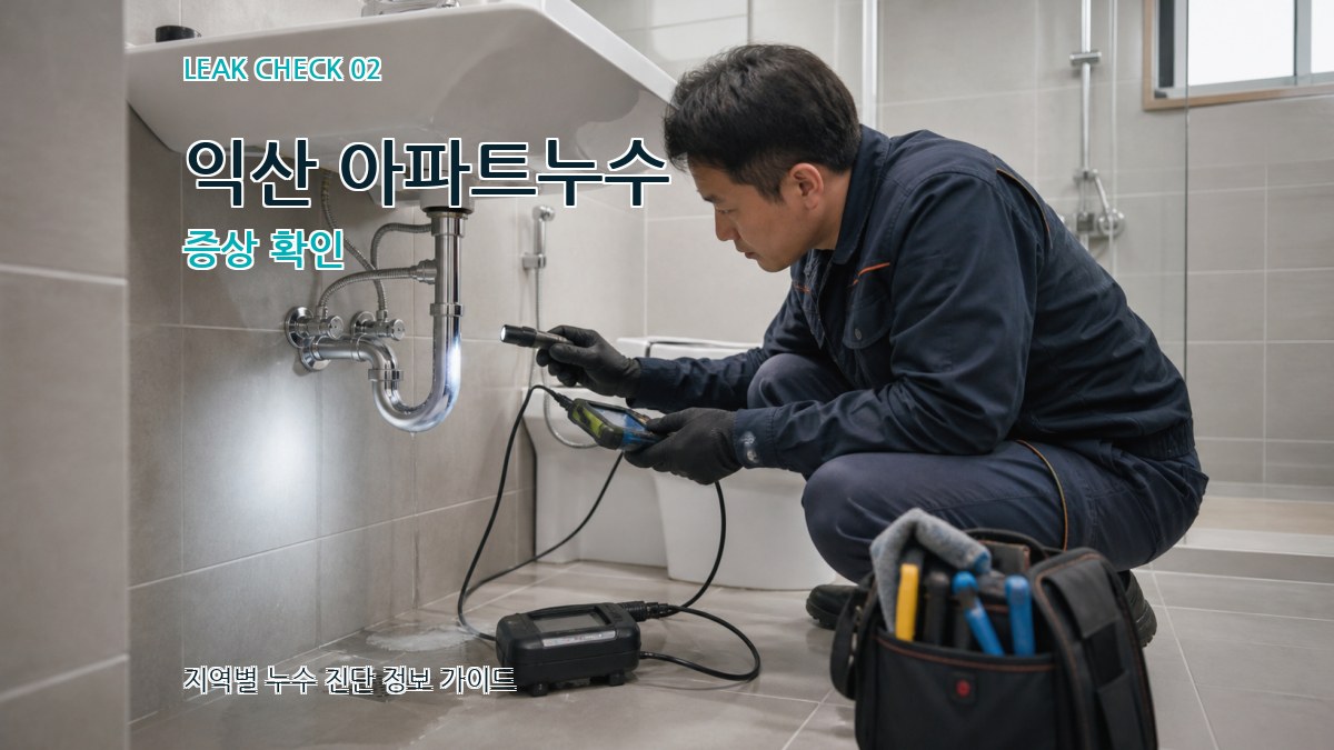 익산 아파트누수 증상 확인