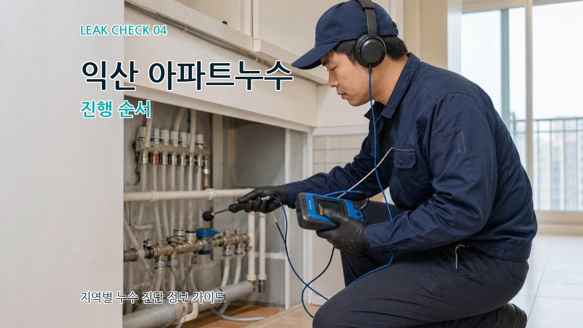 익산 아파트누수 진행 순서