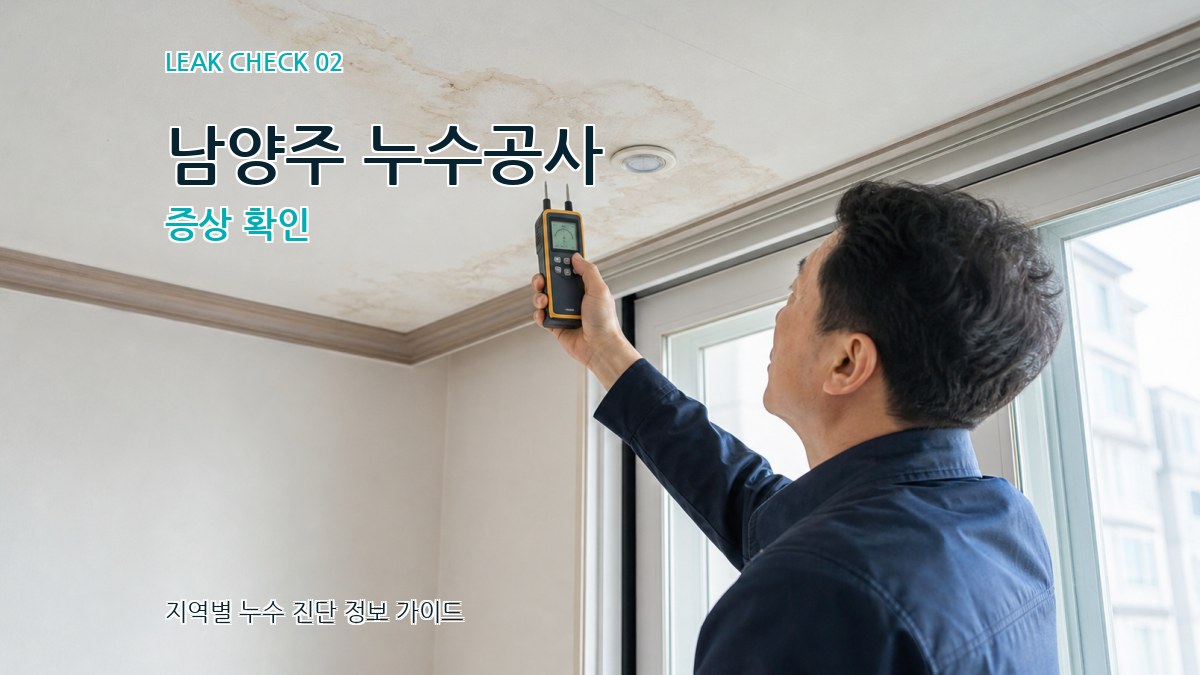 남양주 누수공사 증상 확인