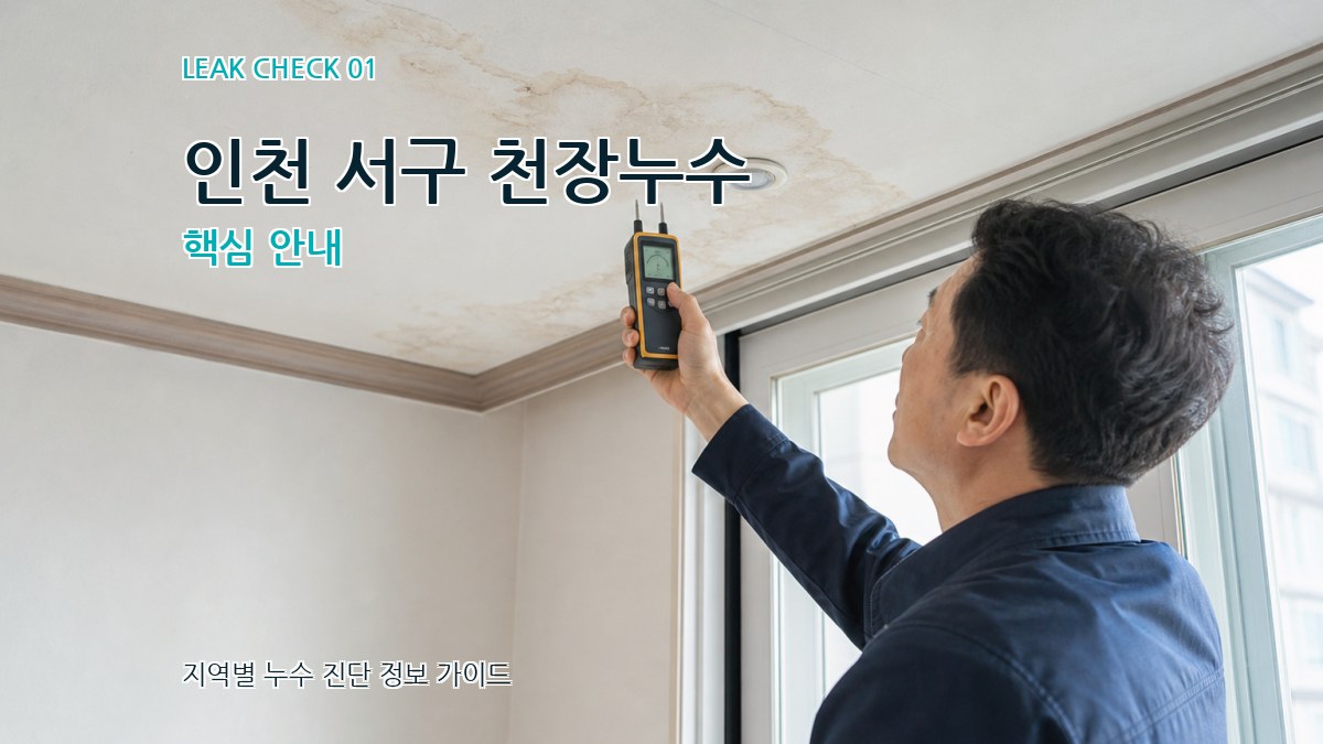 인천 서구 천장누수