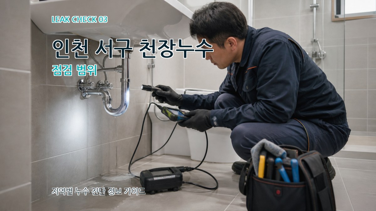 인천 서구 천장누수 점검 범위