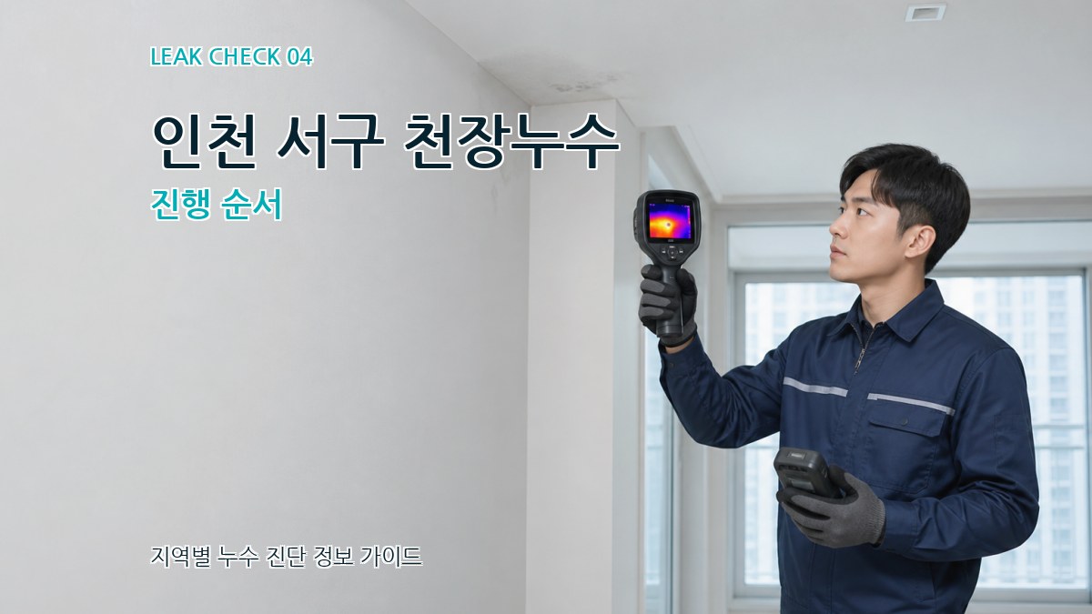 인천 서구 천장누수 진행 순서