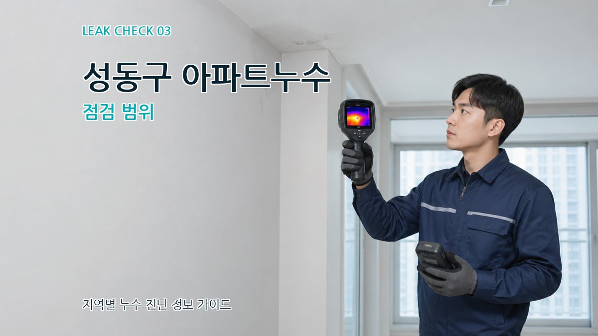 성동구 아파트누수 점검 범위