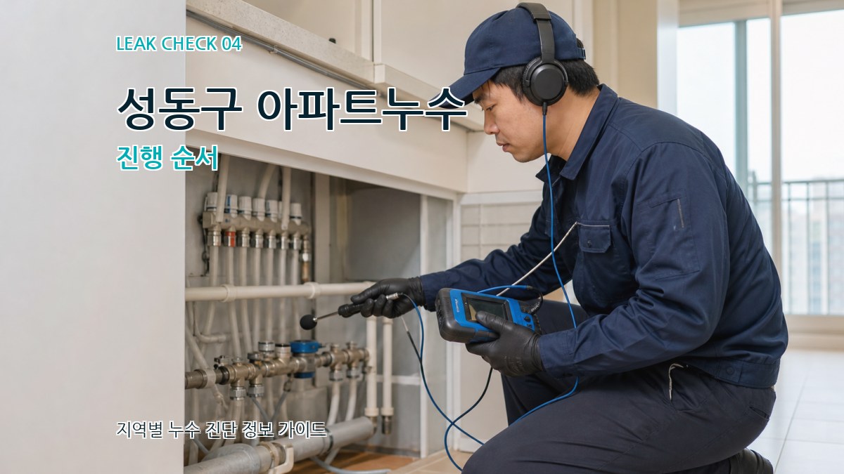 성동구 아파트누수 진행 순서