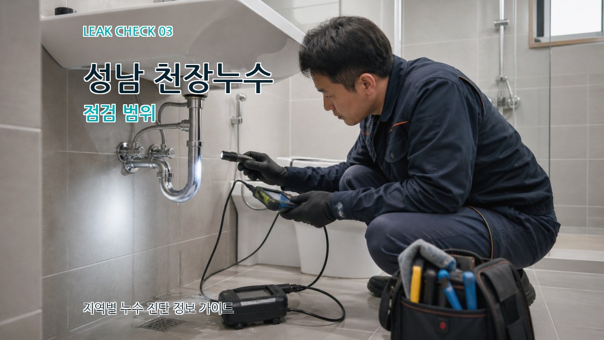성남 천장누수 점검 범위