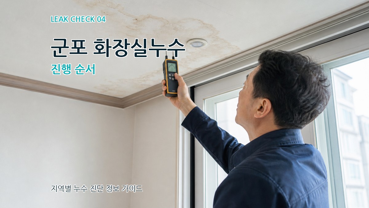 군포 화장실누수 진행 순서