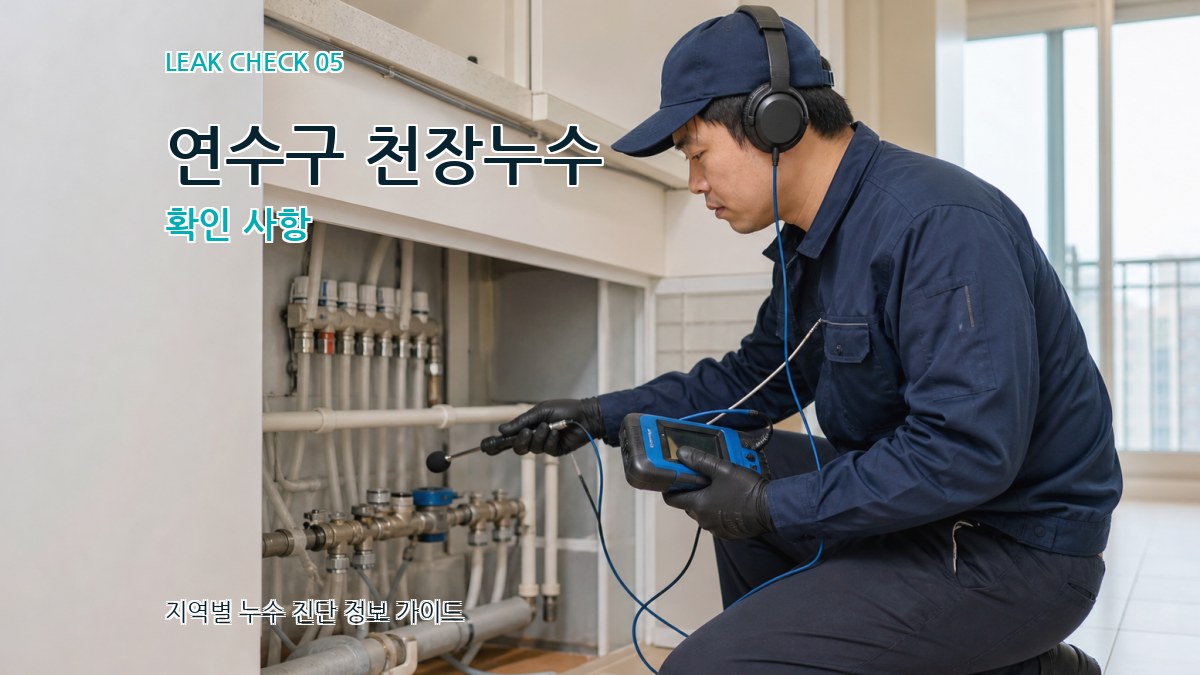 연수구 천장누수 확인 사항
