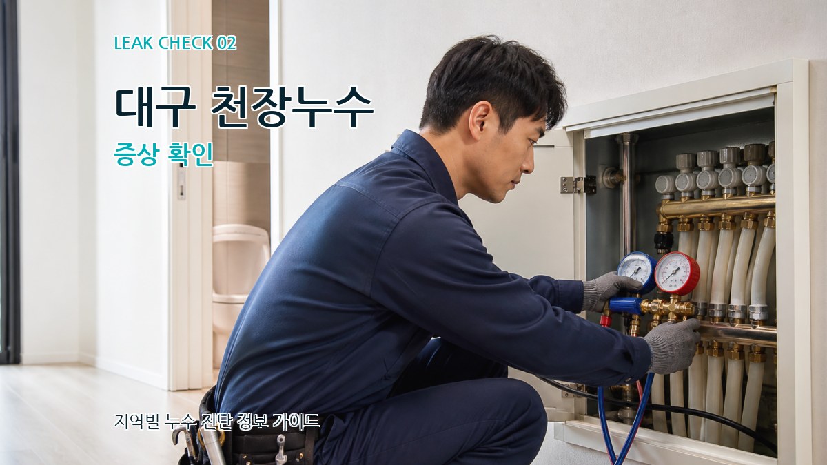 대구 천장누수 증상 확인