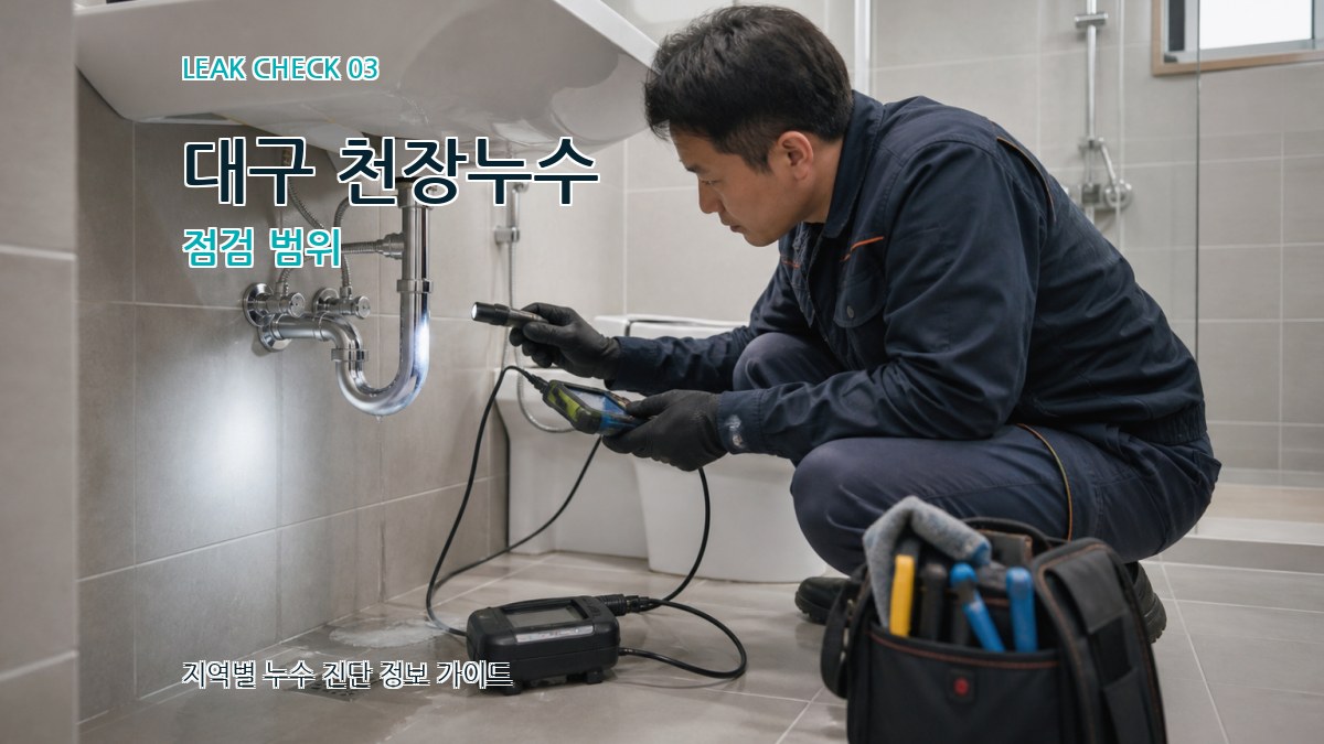 대구 천장누수 점검 범위
