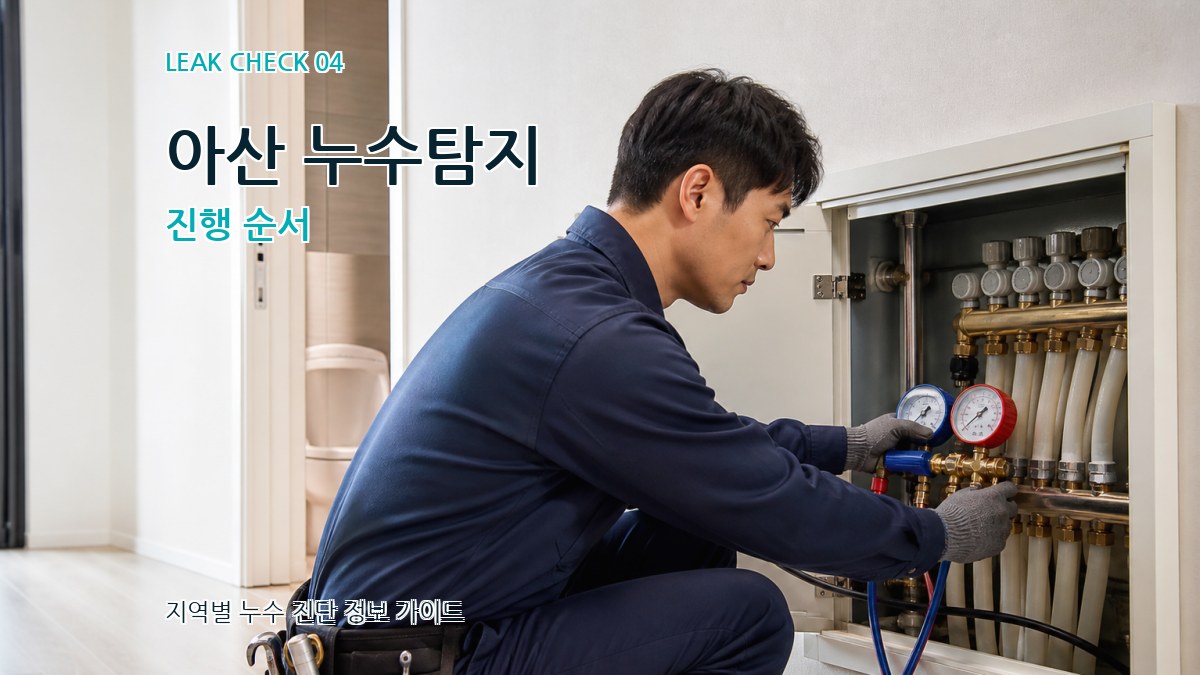 아산 누수탐지 진행 순서