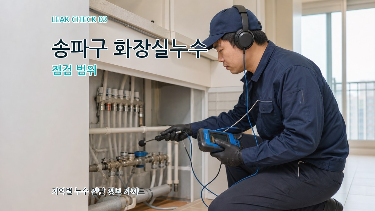 송파구 화장실누수 점검 범위