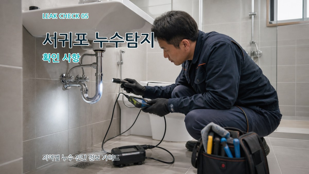 서귀포 누수탐지 확인 사항