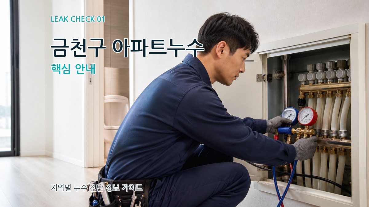 금천구 아파트누수