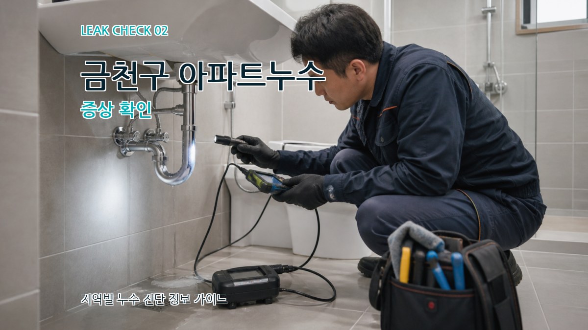금천구 아파트누수 증상 확인