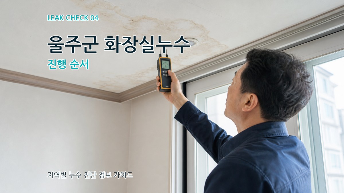 울주군 화장실누수 진행 순서