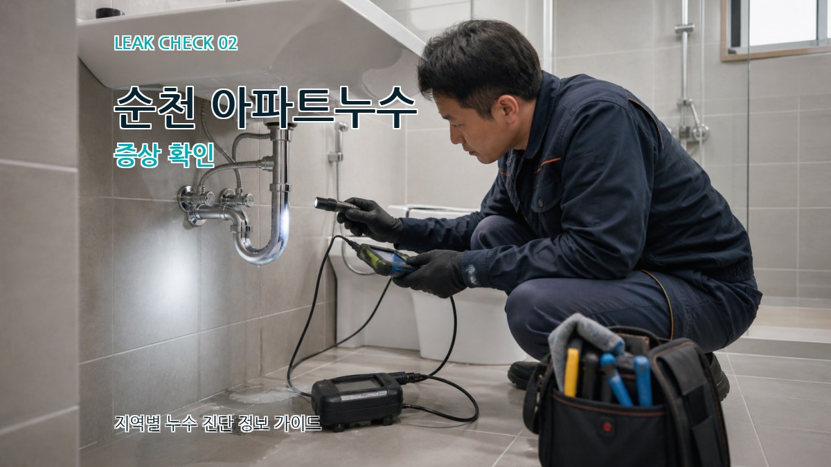 순천 아파트누수 증상 확인