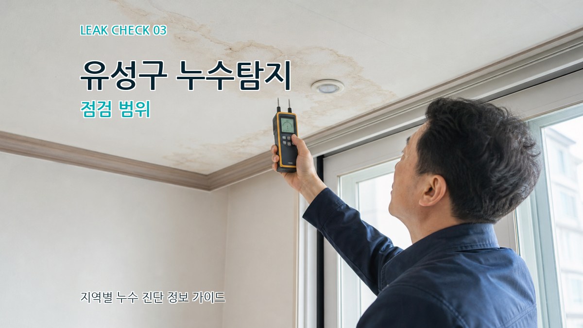 유성구 누수탐지 점검 범위