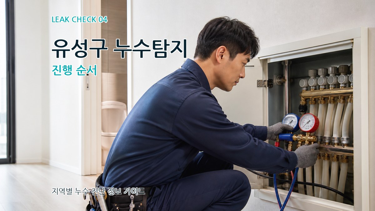 유성구 누수탐지 진행 순서