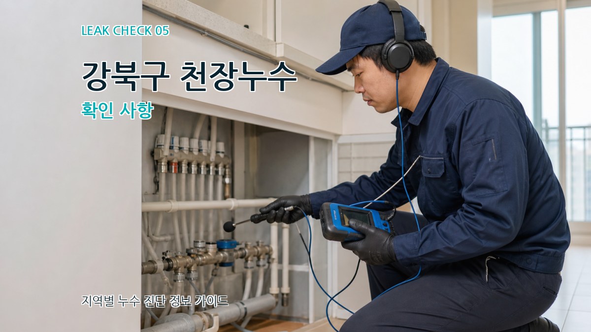 강북구 천장누수 확인 사항
