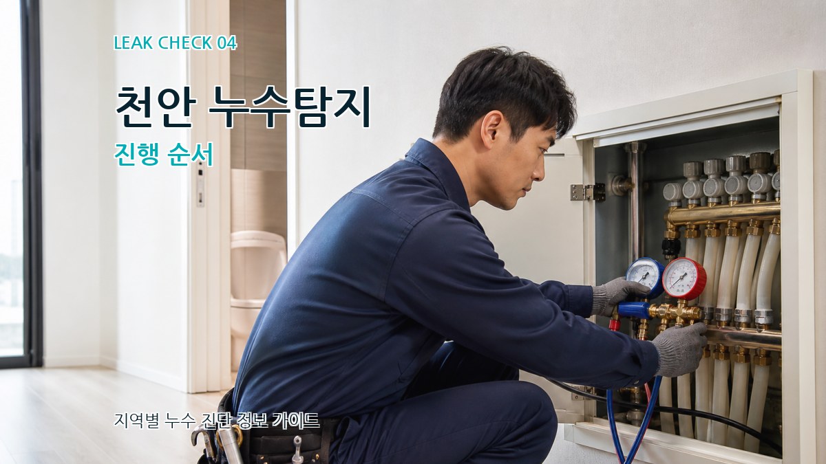 천안 누수탐지 진행 순서