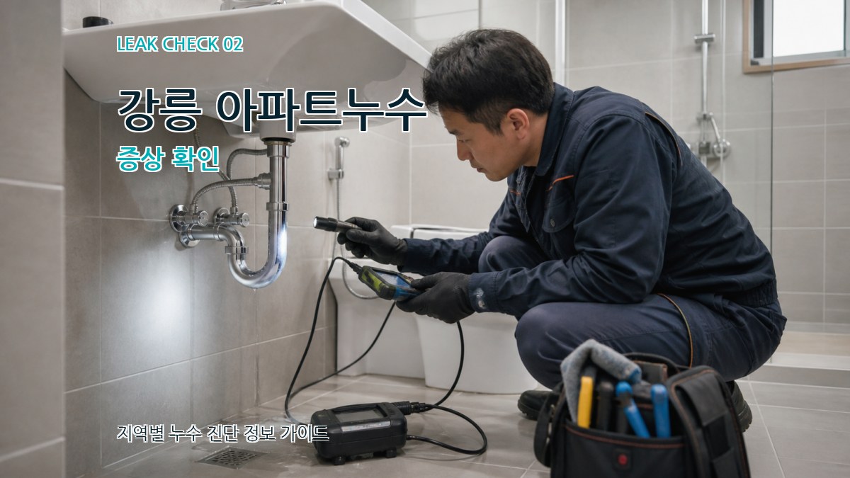 강릉 아파트누수 증상 확인
