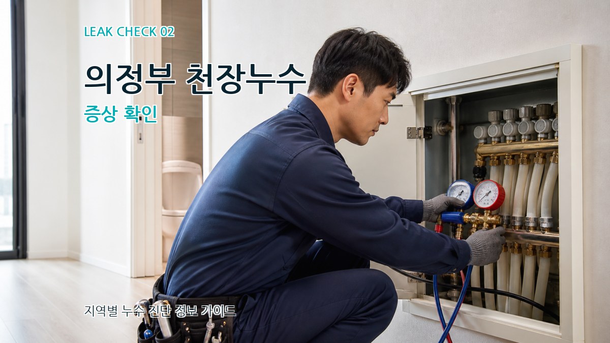 의정부 천장누수 증상 확인