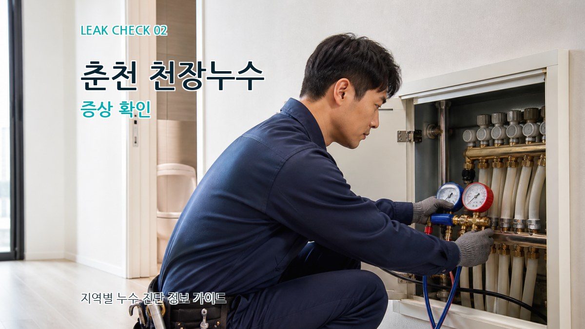 춘천 천장누수 증상 확인